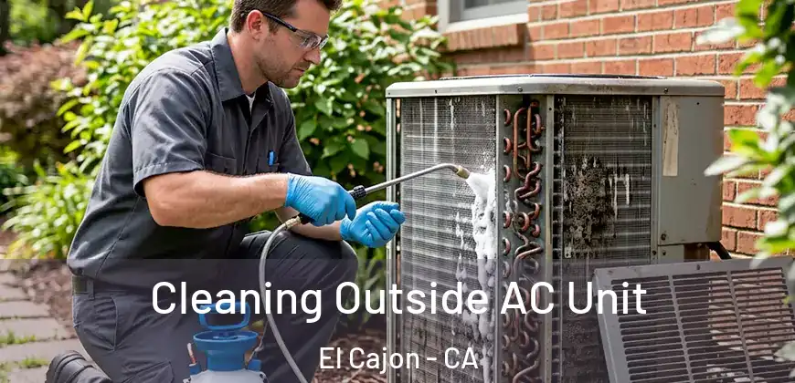 Cleaning Outside AC Unit El Cajon - CA