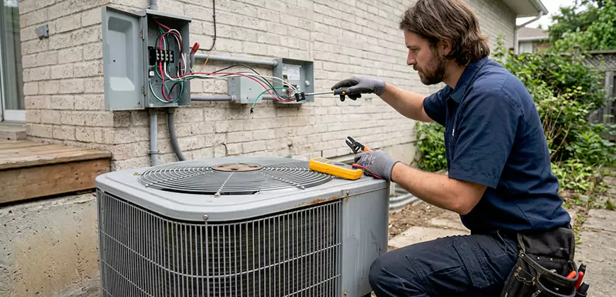Exterior AC Unit Electrical Repair in El Cajon